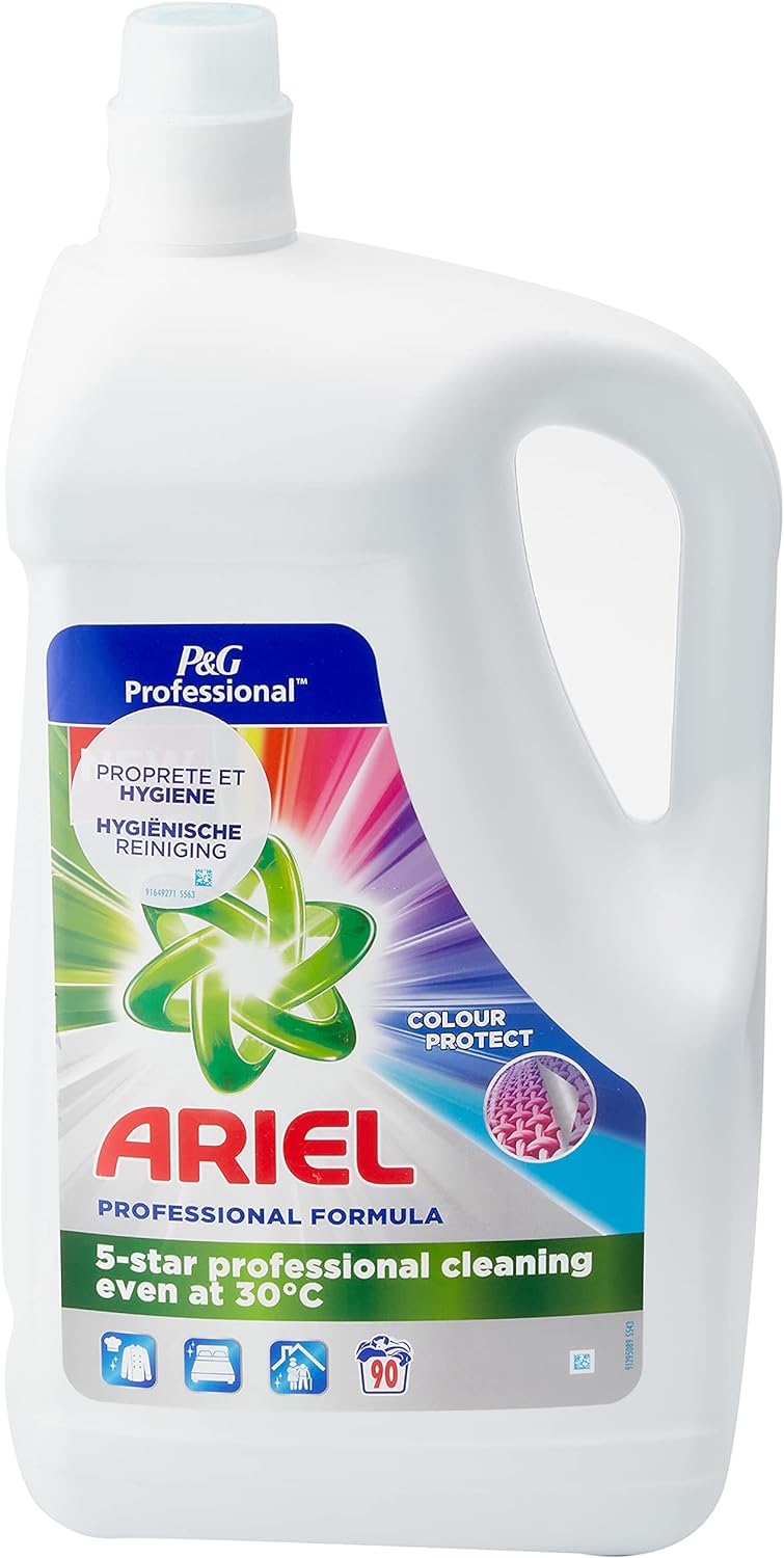 Ariel Professional - Farbe Waschmittel, Flüssig - 4.95 Liter Regulär 90 Waschladungen (1er Pack), Re