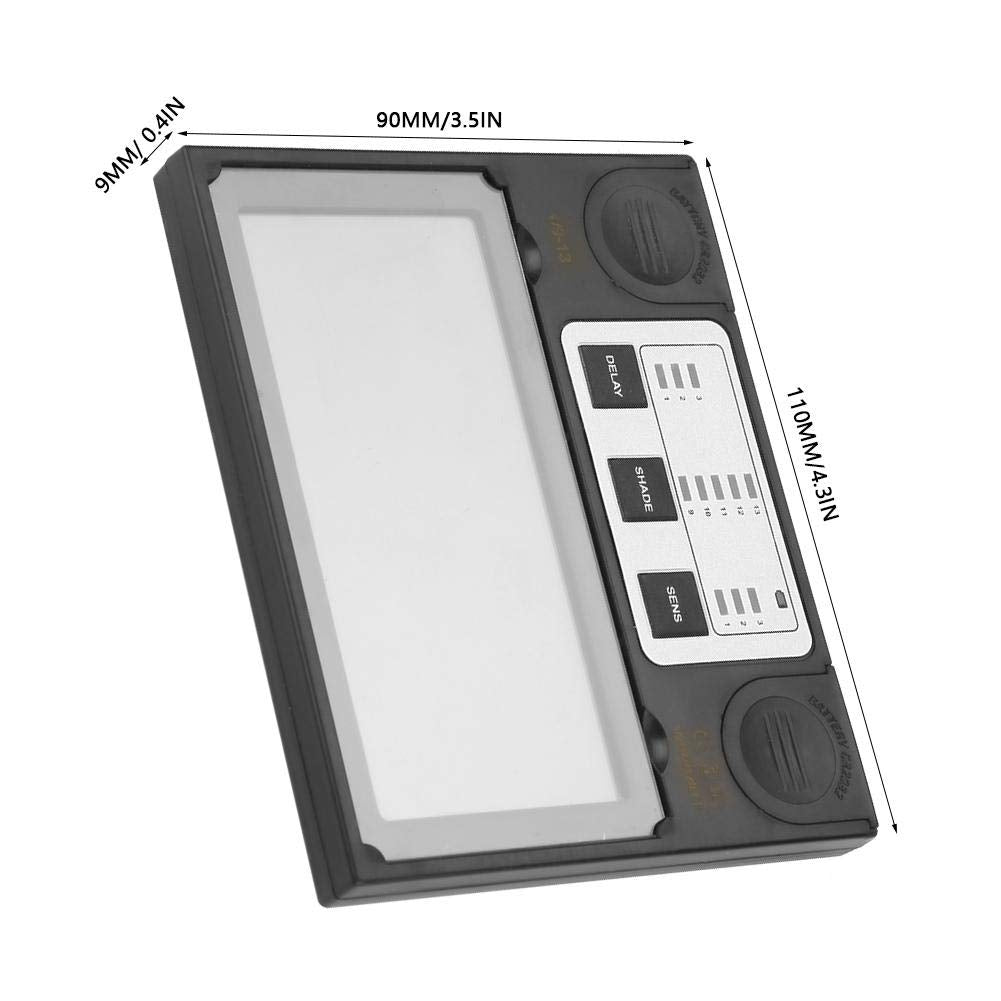 Schweisshelm Objektiv, 110 x 90 mm Solarpanel Schweisshelm Objektiv, Schweissmaske Glas Auto Darkeni