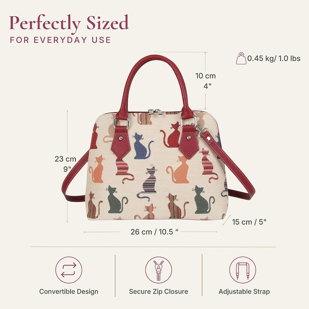 Signare Tapisserie Handtaschen Damen, Umhängetasche Damen, Schultertasche Damen mit Blumenmustern Fr