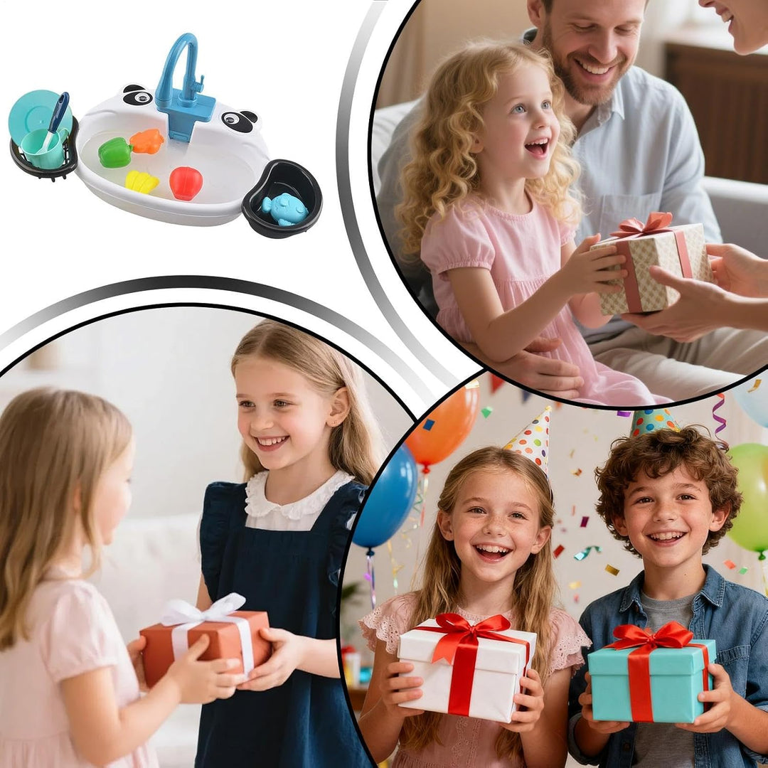 Generisch Kinder-Waschbecken mit fliessendem Wasser Küchen-Rollenspielzeug | Wasserspüle Für Mädchen