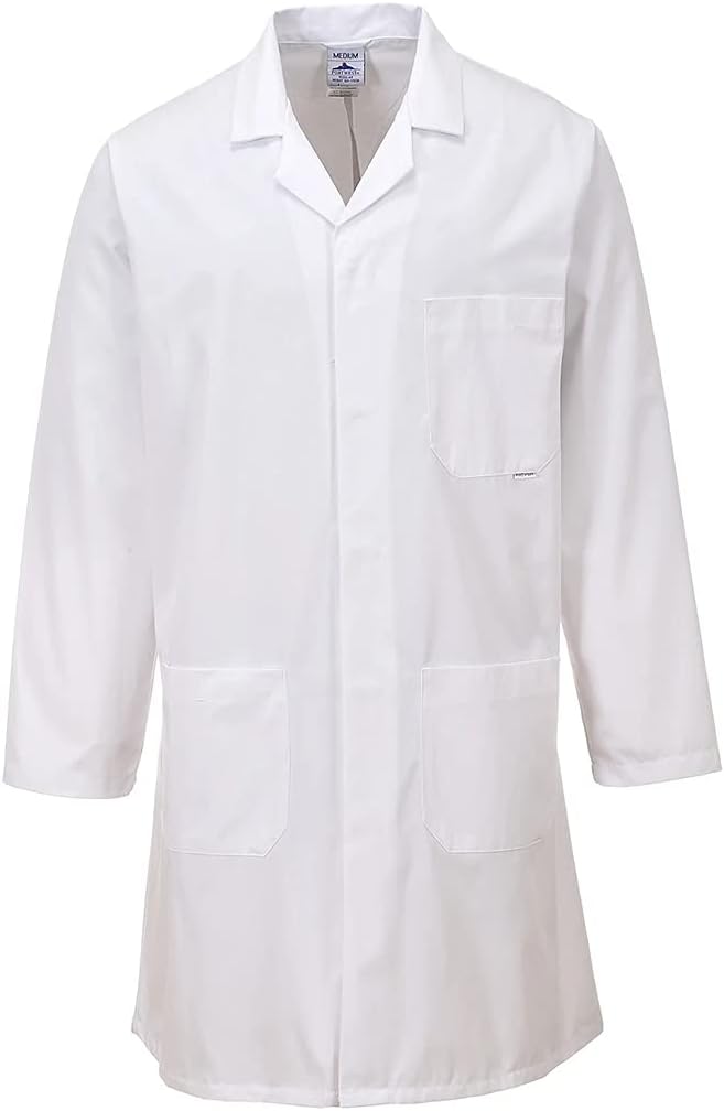 Portwest Standard-Kittel. Farbe: Weiss. Grösse: S. C852WHRS. S Weiss, S Weiss