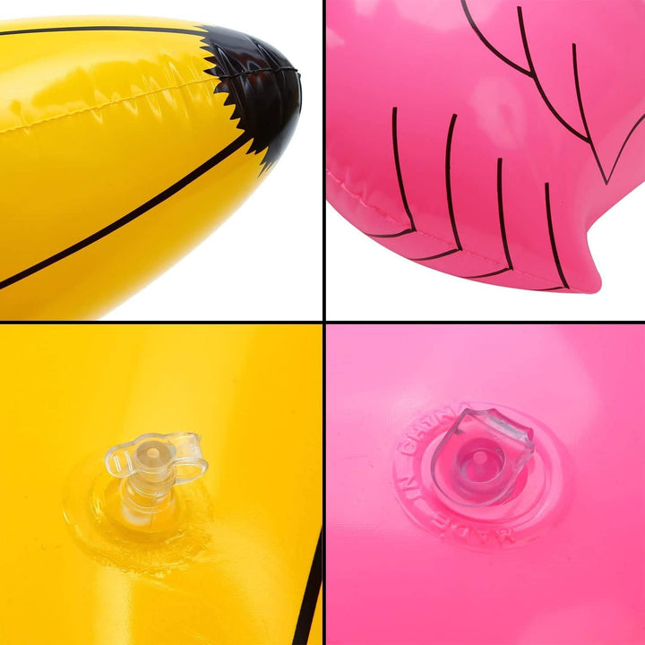 LATERN 11 Stück Aufblasbare Palmen Aufblasbar Flamingos Papagei Banane Strand Bälle Spielzeug für Ha