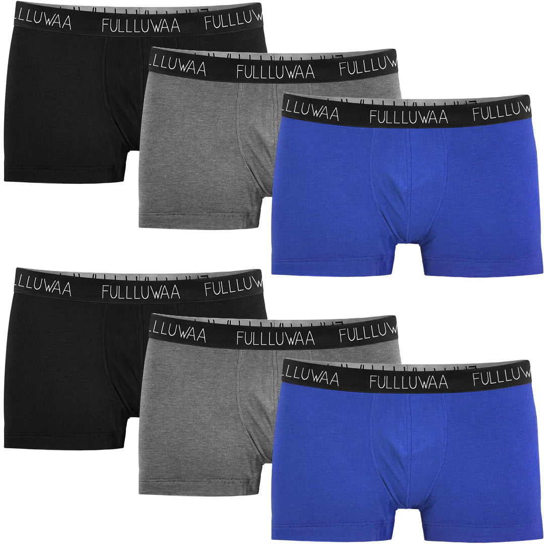 Fullluwaa Boxershorts Herren 6er Pack Retroshorts Trunks Men Unterwäsche Unterhosen Männer Baumwolle