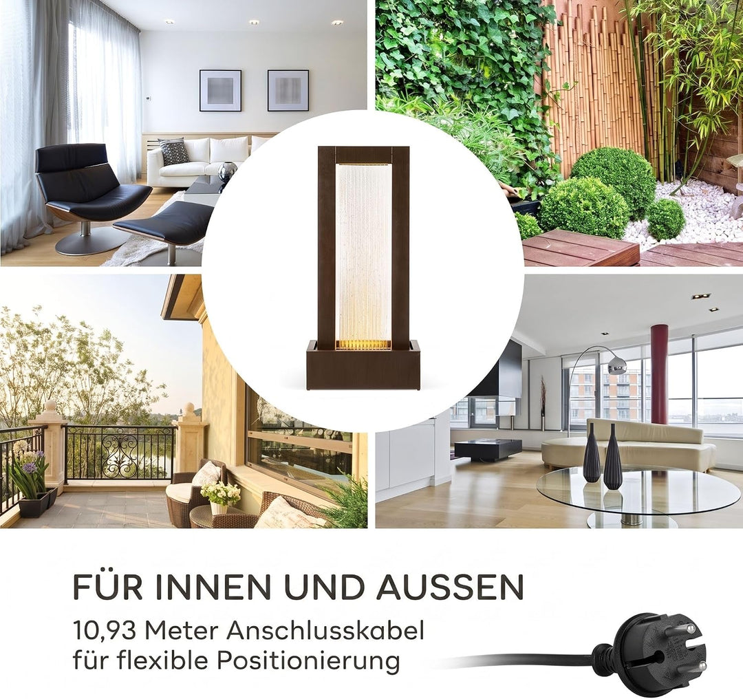 blumfeldt Skyriver Gartenbrunnen Wasserspiel Zimmerbrunnen Dekobrunnen, Indoor &amp; Outdoor, Wasserspie