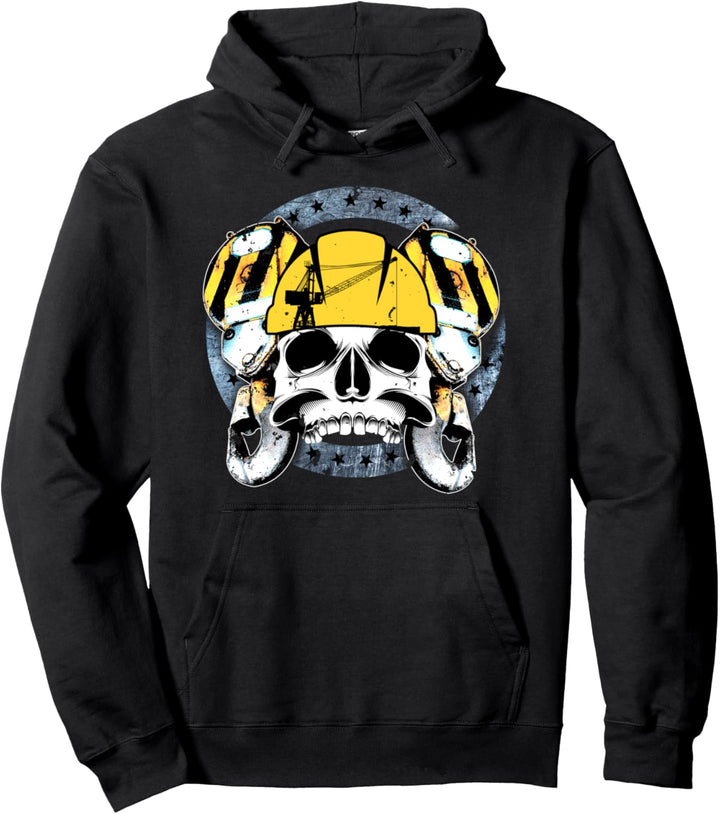 Kranführer Geschenke Haken Oper8r Schädel Pullover Hoodie