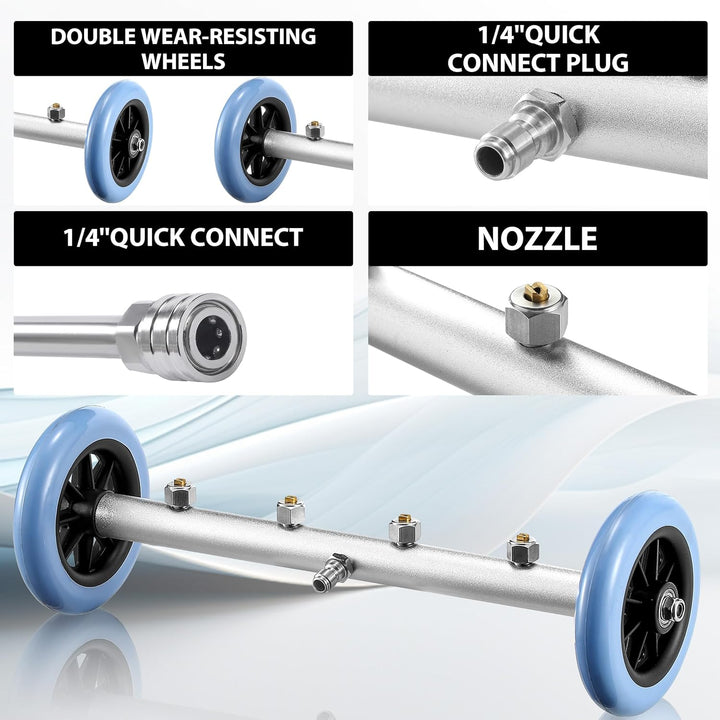 M MINGLE 40,6 cm Unterbau-Unterlegscheibe mit Schneeschaumlanze, kompatibel mit Kärcher K-Serie, K2,