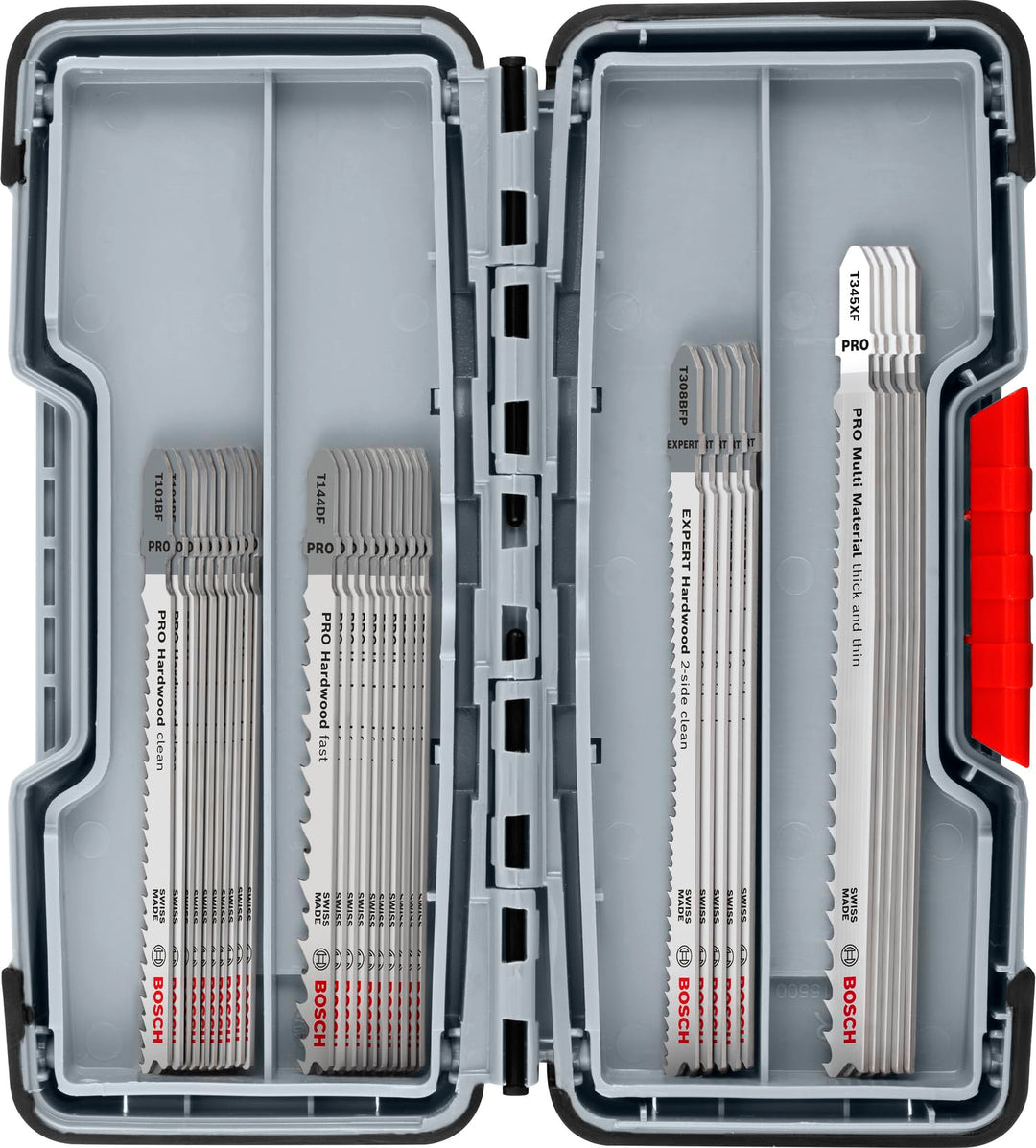 Bosch 30x PRO Wood and Metal Stichsägeblatt Set für Küchenbauer, 30-tlg. (für Küchenarbeitsplatte, H