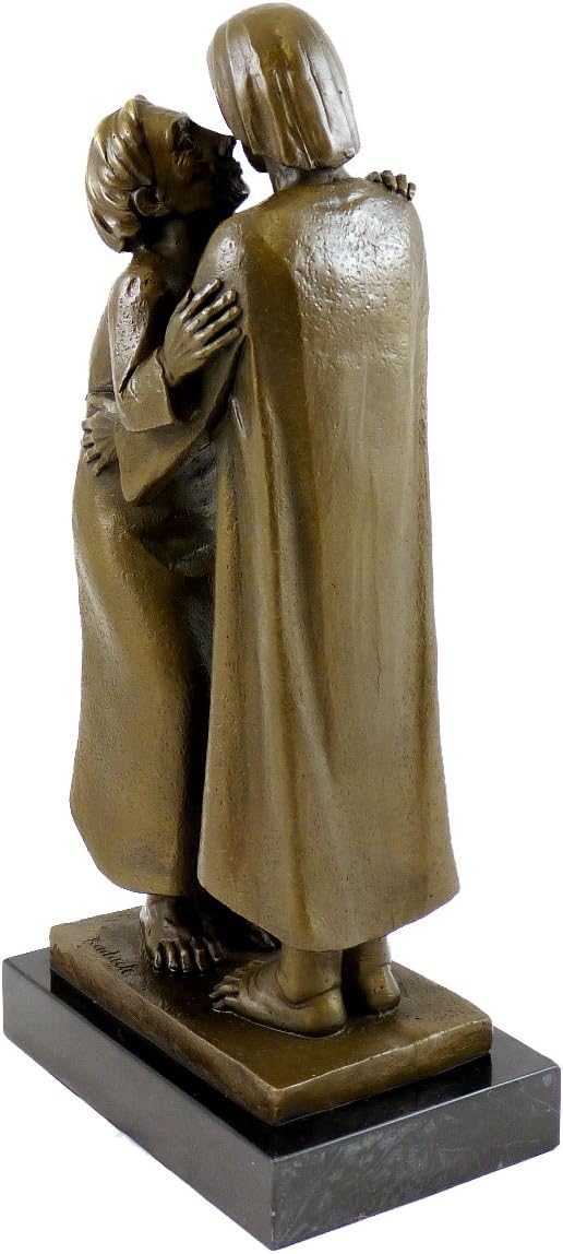 Das Wiedersehen (1930) - Ernst Barlach Skulptur - 100% Bronze - Christus und Thomas - Wohndeko Desig
