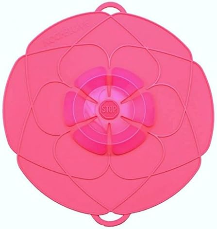 Kochblume L Ø14-24cm | Silikon Überkochschutz | Spritzschutz | Universaldeckel | Premium-Silikon | H