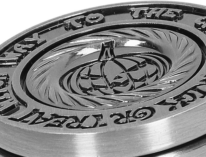 Haptische Münze, Fidget Slider Spielzeug Stressabbau Metall Fidget Clicker, Metall Sinnesspielzeug f