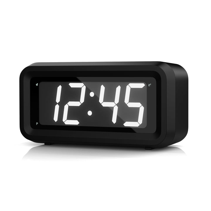 KWANWA Digitaler Wecker, LED Uhr Batteriebetrieben Tischuhr mit 3 Einstellbarer Helligkeit/Snooze/Oh