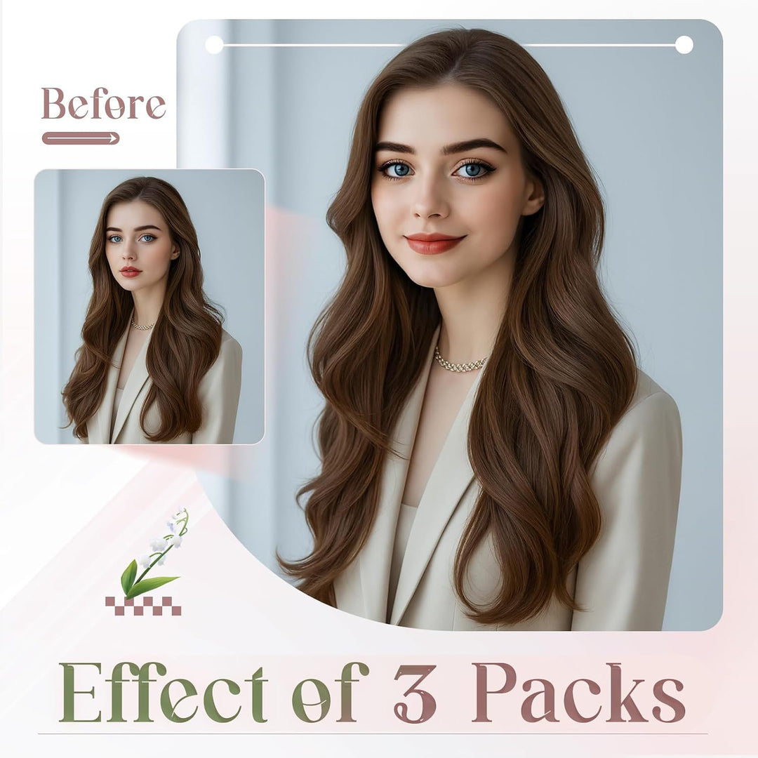 Elailite 10 Stück Tape Extensions Echthaar (15g) + 10 Pcs Invisible Klebeband Haarverlängerung Klebe
