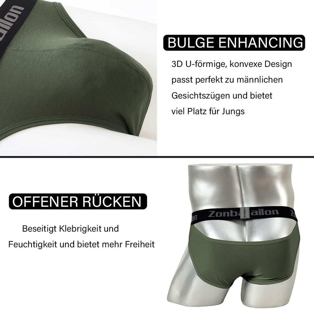 Herren Slips Unterhosen Männer Bambus Unterwäsche Underwear Nahtlose Weiche Low Rise Mens Briefs Und