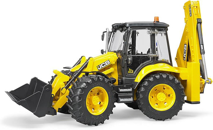 bruder 02454 - JCB 5CX eco Baggerlader - 1:16 Baustelle Baufahrzeug Löffelbagger Heckbagger Arbeiter