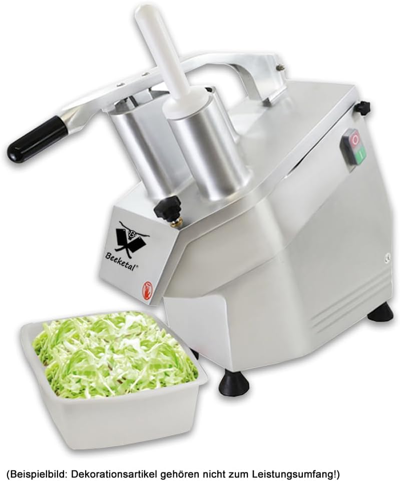 Beeketal 'GS750' Profi Gastro Gemüseschneider elektrisch (ca. 240kg/h Durchsatz), Gemüseschneidemasc