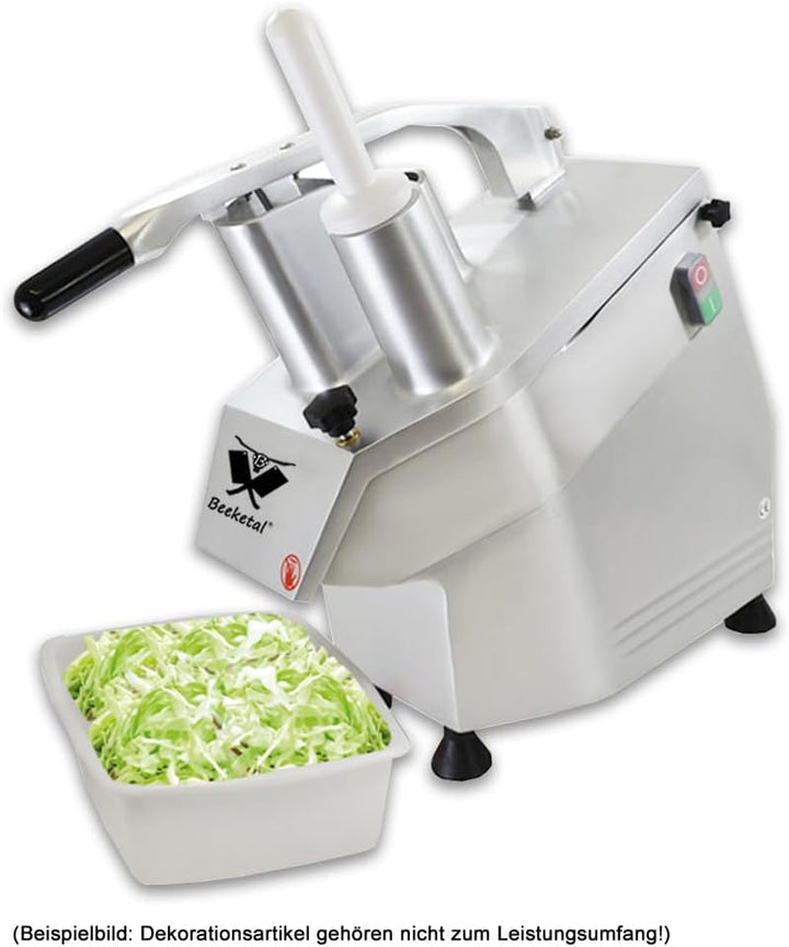 Beeketal 'GS750' Profi Gastro Gemüseschneider elektrisch (ca. 240kg/h Durchsatz), Gemüseschneidemasc