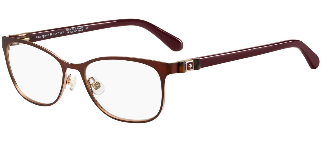 Kate Spade New York Unisex Jonae Sonnenbrille, Burgundy, 51MM
