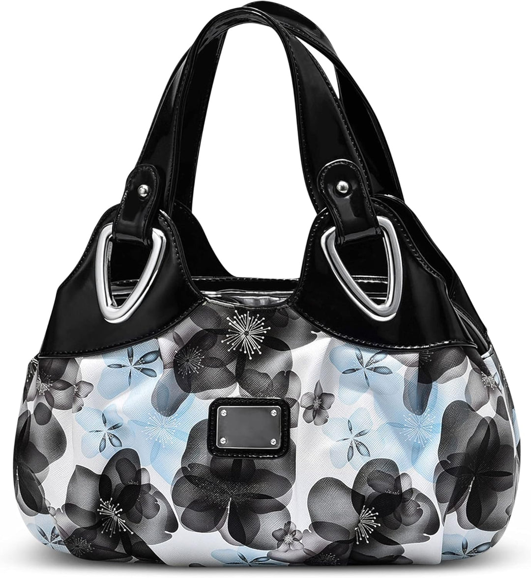 DIRRONA Damen Handtasche Schultertasche Kompakt Tragetasche Lässige Handgelenktasche Wasserdicht PU