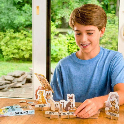 Thinkfun Cat Crimes Who's to Blame Logic Challenge-Spiel für Kinder ab 8 Jahren – Gehirnaufgabe Katz