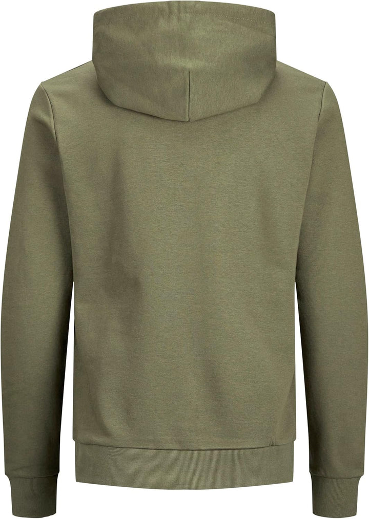 JACK & JONES Male Kapuzenpullover Logo Kapuzenpullover 3XL Grün (Dusty Olive/Reg Fit), 3XL Grün (Dus