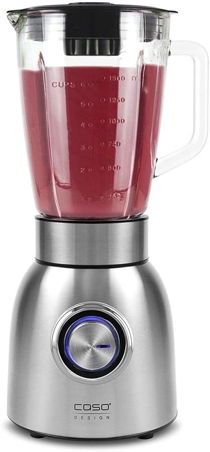 Caso B800 - Design Standmixer für leckere und frische Smoothies, Gehäuse aus langlebigem Edelstahl,