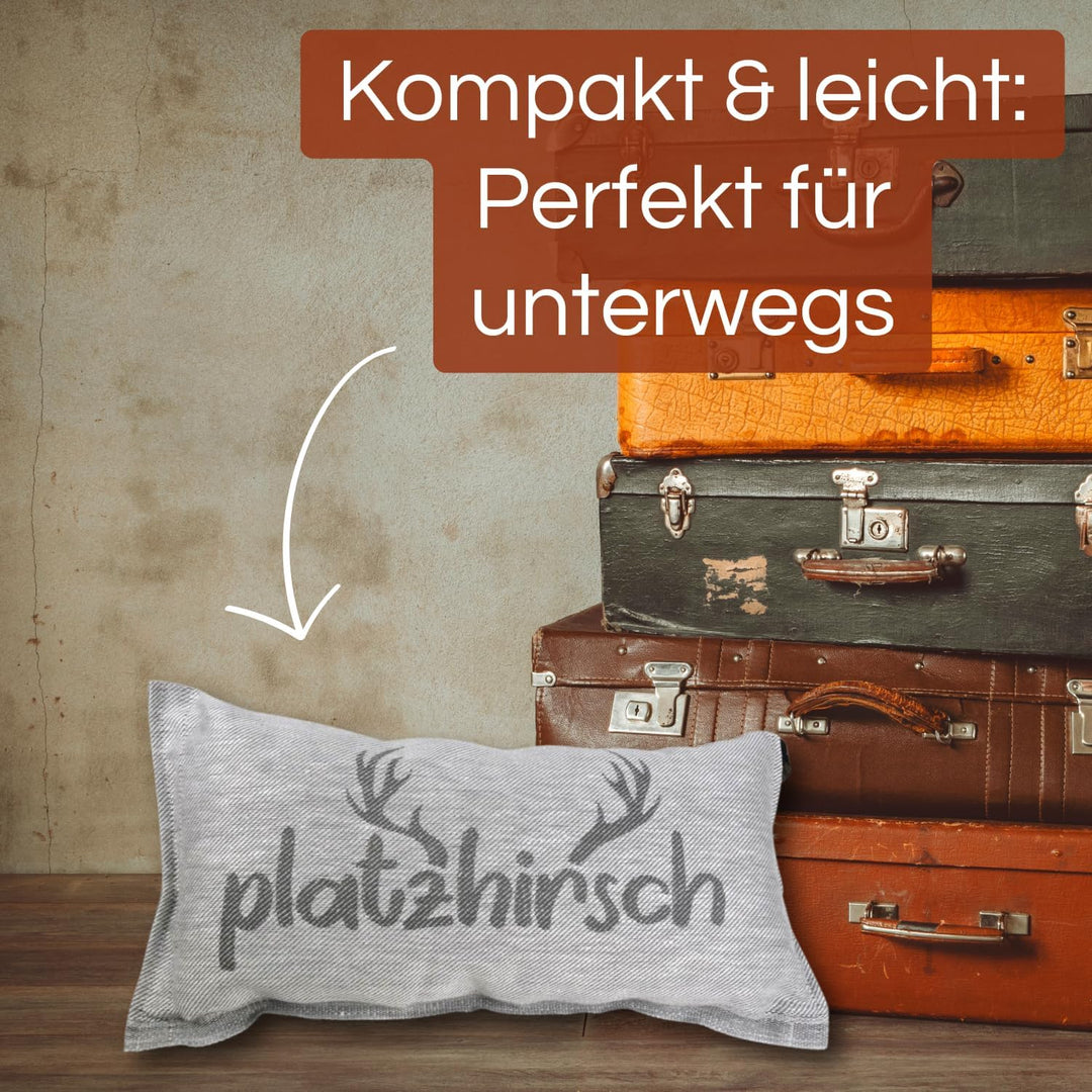 Jokipiin Premium Saunakissen 40 x 22 cm | 100% Made in Finland | ReisekissenLeinen Baumwolle