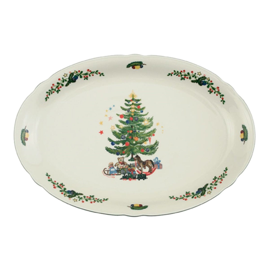 Seltmann Weiden 001.294654 Platte/Teller/Servierteller - Marieluise Weihnachten - Porzellan - Ø 35 c