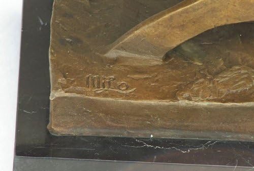 Börsenstier kaufen - Stier Skulptur auf Marmor - Milo Bulle - Kubismus Statue - Deko Figur aus Bronz