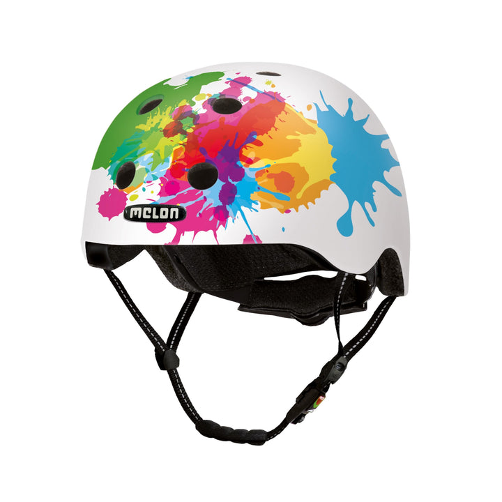 Melon »Coloursplash« Leichter und Cooler Fahrradhelm für Damen, Herren und Kinder mit maximalem Schu