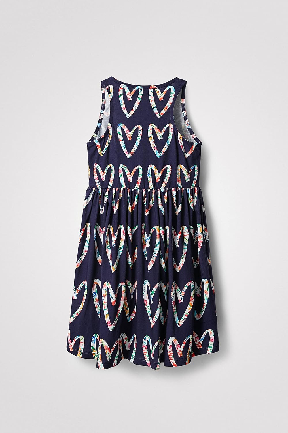 Desigual Mädchen Vest_Griselda Lässiges Kleid 7-8 Jahre Blau, 7-8 Jahre Blau