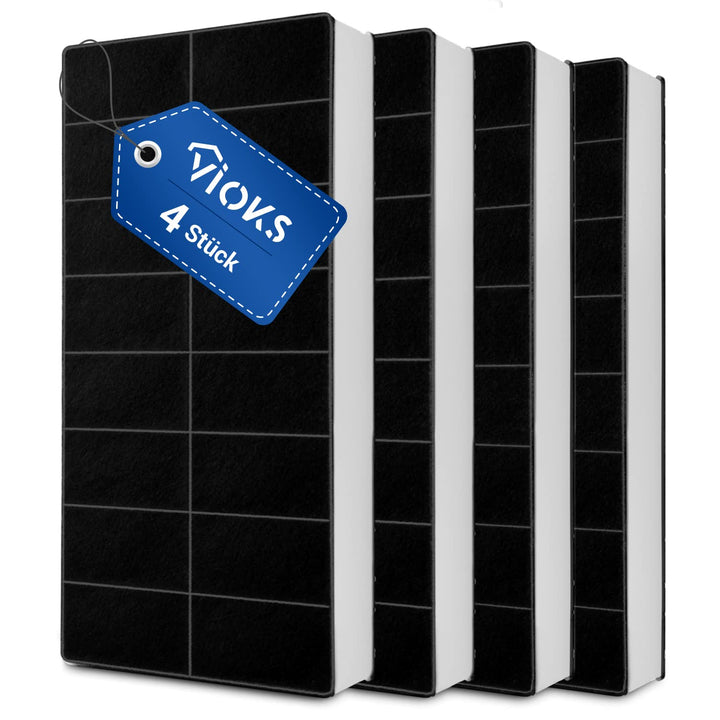 VIOKS Aktivkohlefilter Dunstabzug Filter SET 4x / Kohlefilter 430x175mm Ersatz für Neff Dunstabzugsh