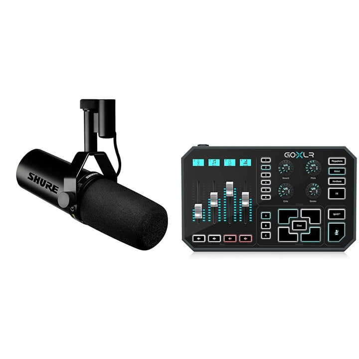 Shure SM7dB Dynamisches Sprach-und Gesangsmikrofon mit integriertem Vorverstärker & TC Helicon GoXLR