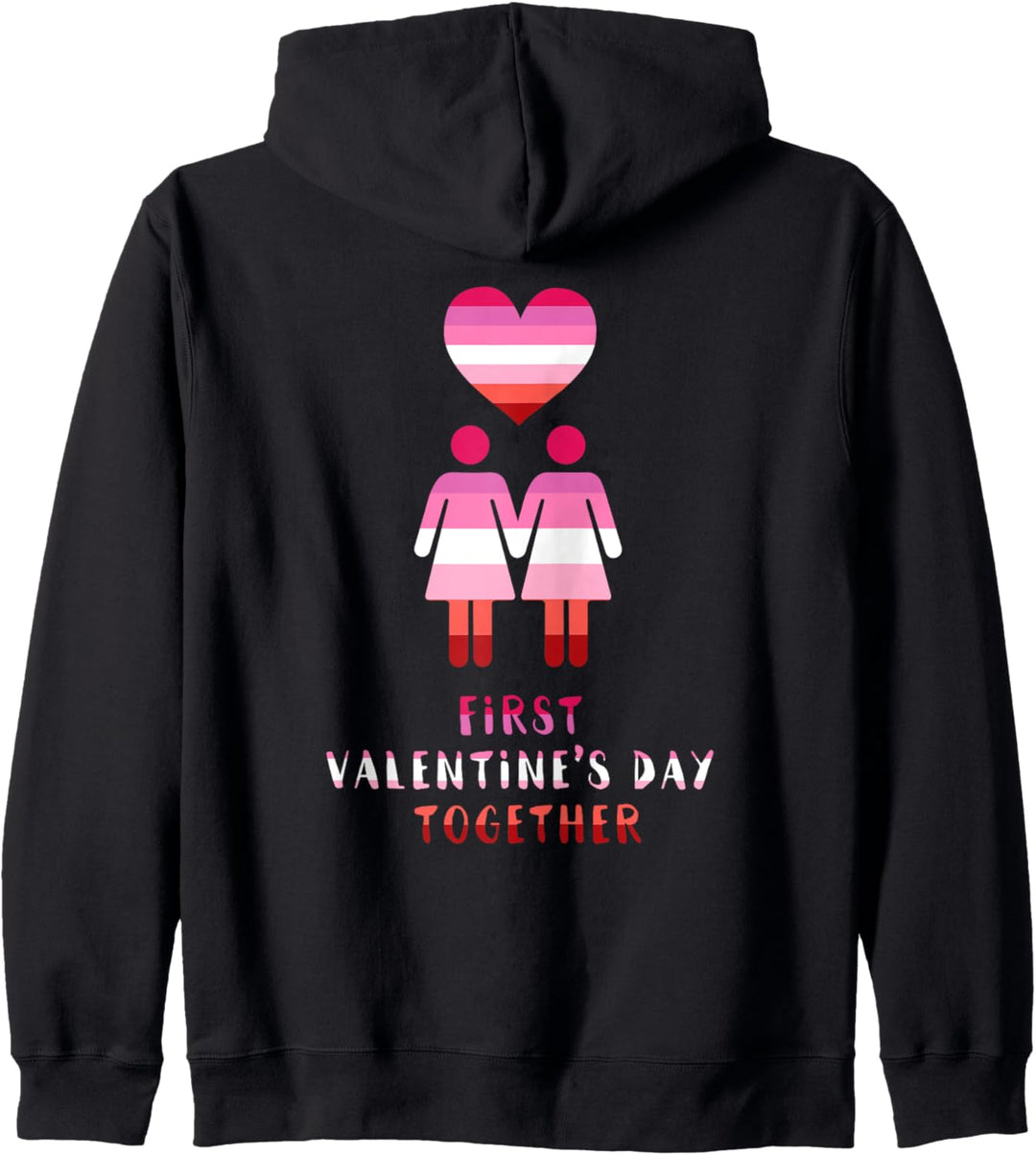 Lesbian Pride Fahne Lesbisches Liebespaar LGBTQ Outfits Kapuzenjacke