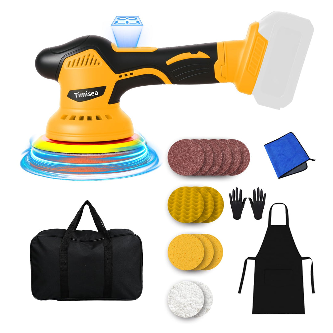 Auto Poliermaschine Set für Makita 21V Batterie Autopoliermaschine mit 8-stufiger Drehzahlregelung P