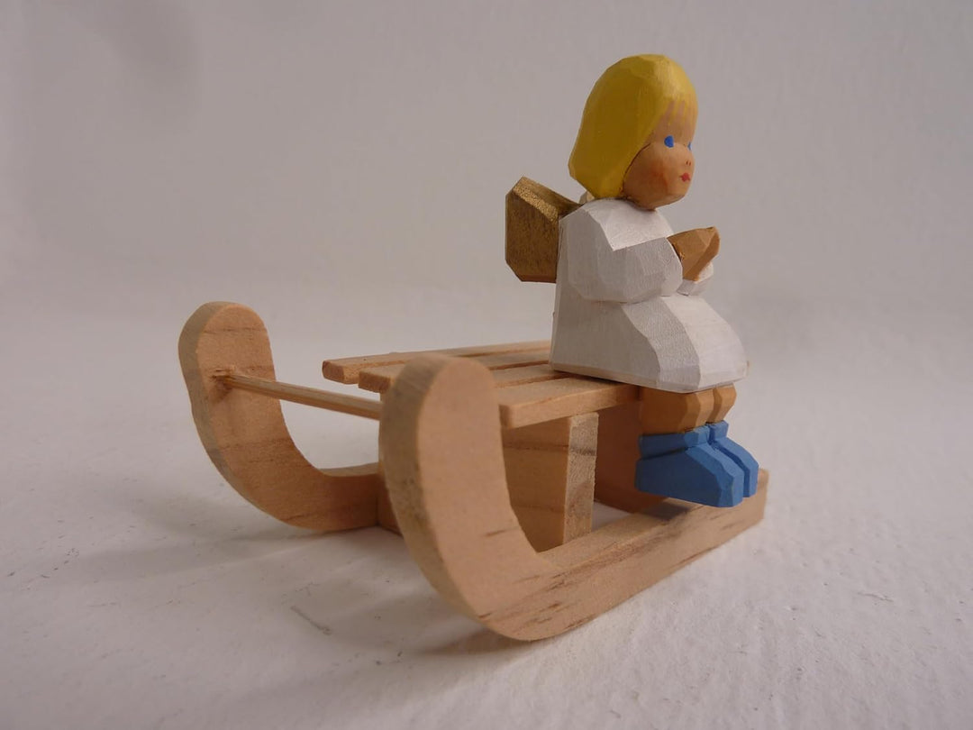 Lotte Sievers-Hahn Krippenfigur Engel sitzend blond Baumwollbeutel