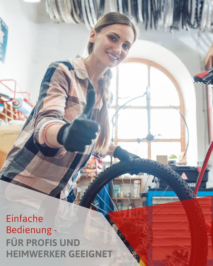 Red Tools Drehmomentschlüssel mit Zubehör - 5-25 Nm 1/4 Zoll Antrieb - Radmutternschlüssel für Auto,