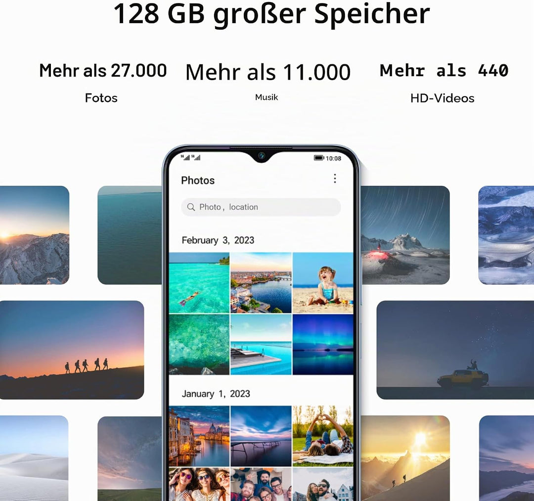 Honor 70 Lite, Smartphone 5G, 4GB+128GB, 6.5" 90Hz FullView Display, 5000mAh, Android 12, Dual SIM,