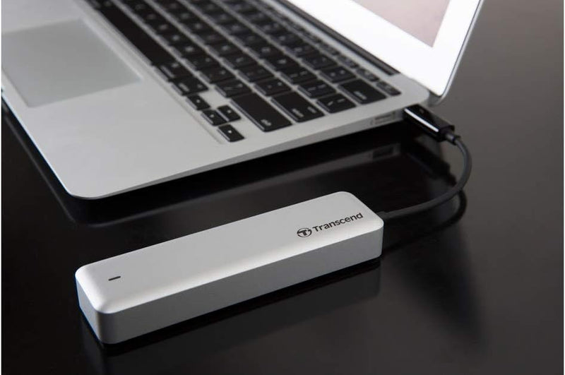 Transcend 240 GB Highspeed JetDrive Thunderbolt PCIe™ Gen3 x4 Portable SSD Speichererweiterung für M