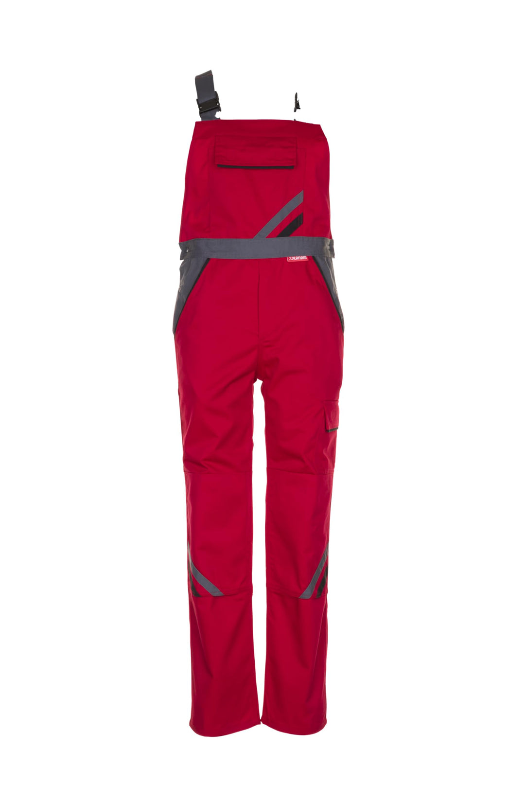 Planam Highline Herren Latzhose rot Schiefer schwarz Modell 2336 Grösse 66 rot/schiefer/schwarz 66,