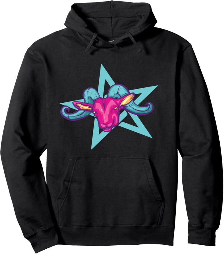 Pastell Goth Pentagramm Japanische Anime Kawaii Menhera Pullover Hoodie