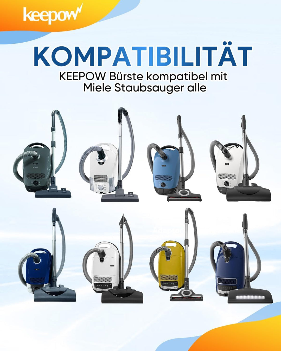 KEEPOW 35mm Universal Staubsaugerdüse Staubsauger Bodendüse für Miele S1/S2/S4/S5/S6/S8 Staubsauger,