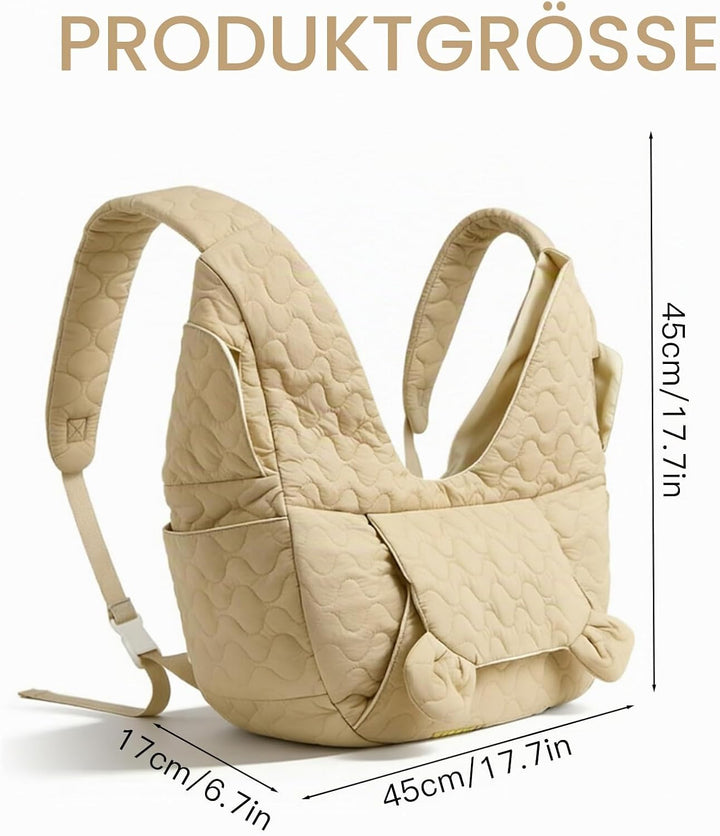 Hunderucksack, Hundetasche für Kleine Hunde 10kg, Hundetragetasche mit verstellbarem Schultergurt zu