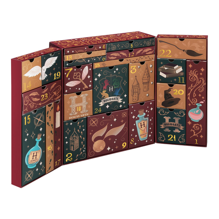 Harry Potter Hogwarts 24-Tage-Premium-Adventskalender – offiziell lizenzierte saisonale Dekoration f