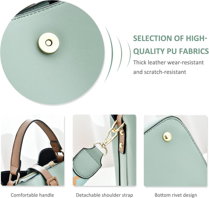 NICOLE & DORIS Damen Handtaschen Klein Schultertaschen Frauen Umhängetasche Stilvolle Beuteltasche H