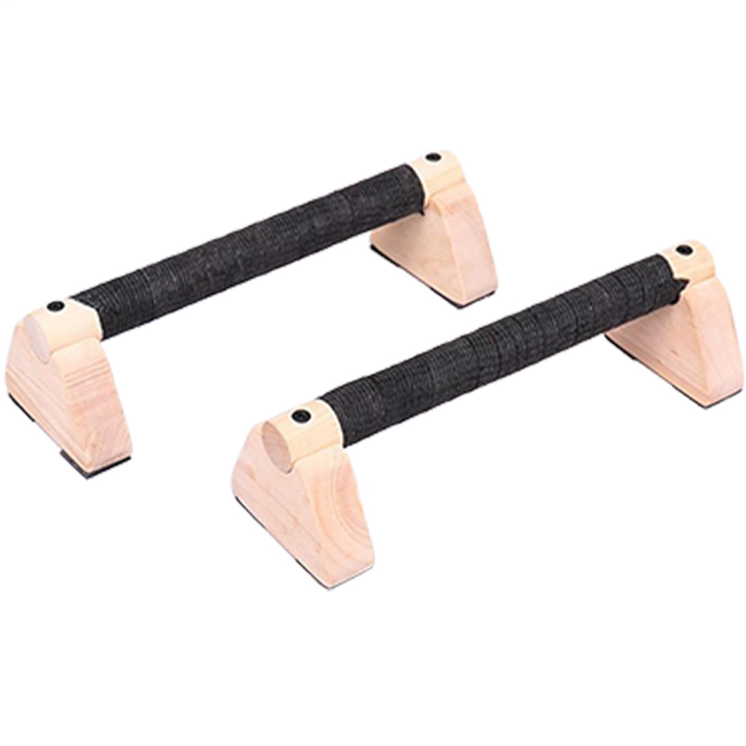 2 Liegestützgriffe Aus Massivholz - 20/30cm Fitnessstudio-Übungsgeräte Fitness, Liegestützgriffe, Er