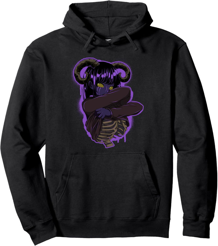 Anime Egirl Okkult Esoterik Satan Hexerei Magie Halloween Pullover Hoodie