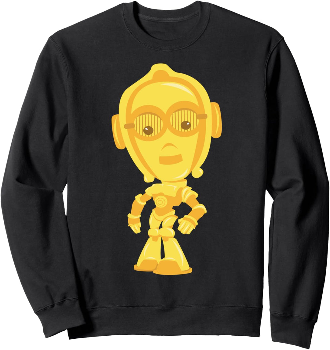 Star Wars C-3PO Big Head Cartoon Sweatshirt