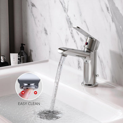 Krobec Wasserhahn Bad,neues Design,Waschbeckenarmatur,Einhebel-Waschtischarmatur Mischbatterie Einha