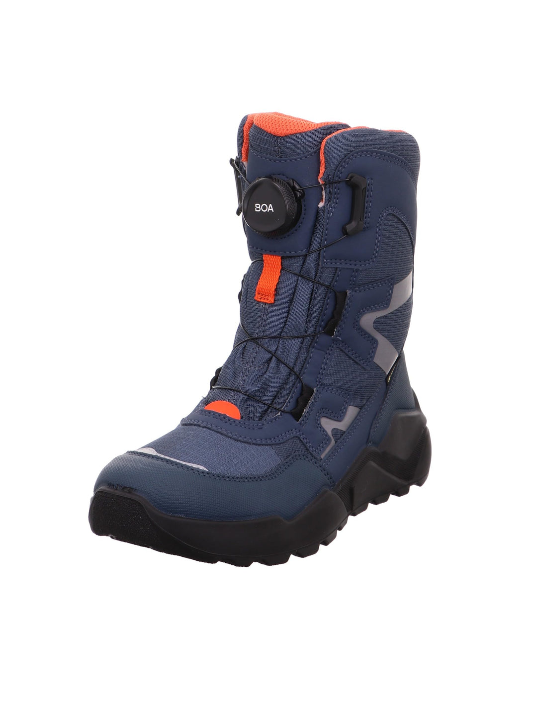 Superfit Jungen Rocket Warm Gefütterte Gore-tex Schneestiefel 36 EU Blau Orange 8000, 36 EU Blau Ora