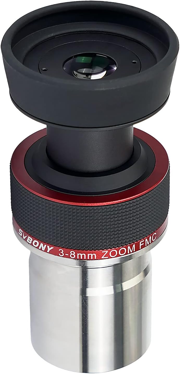 Svbony SV215 Planeten Zoom Teleskop Okular 3-8mm, 1.25inches Parfocal 56 Grad Constant AFOV, für Sho